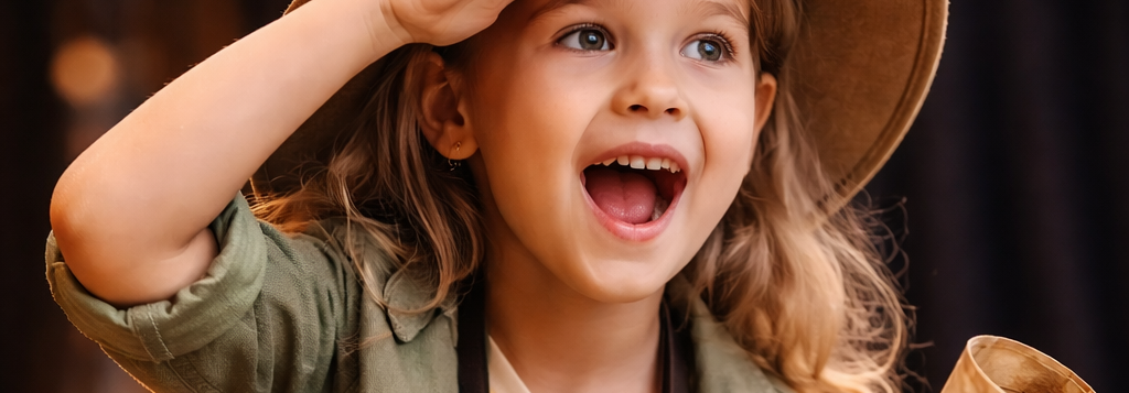 Theater jonge leeftijd ontdekkingsreis stockfoto